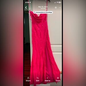 Windsor Hot Pink Prom Dress